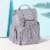 Sunveno Tweed Drawstring Buckle Diaper Backpack Perspective: front