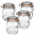 Le Parfait Super Jars – French Glass Round Jars With Airtight Lid For Canning Food Storage Perspective: front
