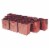 Extra Small Rose Gold Foil Gift bags with Handles, Designer Solid Color Paper Gift Wrap Bags Perspective: front