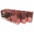 Large Rose Gold Foil Gift bags with Handles, Designer Solid Rose Gold Paper Gift Wrap Bags Perspective: front