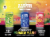 2 Towns Ciderhouse® Cosmic Crisp® Paradise Planet Imperial Cider Variety Pack Perspective: front