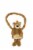 Plushible Pawley Teddy Bear Hand Muff Perspective: front