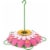 Natures Way Bird Products Flower Hummingbird Bird Feeder, Pink Perspective: front