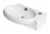 ALFI 17  Small Wall Mounted Porcelain Sink with Faucet Hole Perspective: front