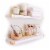 Willow & Grace Noelle 36 Inch Floating Wood Wall Mount Shelves, White, Set of 2 Perspective: front