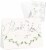 Thank You Wedding Cards with Envelopes & Stickers, 100 Bulk Pack, Silver Foil Perspective: front