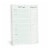 Rileys & Co 52-Page Meal Planner Note Pad with Tear-off Grocery List, Weekly Menu Planning Perspective: front