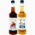 Sugar Free Vanilla and Caramel Syrup Variety Pack - Natural Flavor, Vegan, Gluten-Free Perspective: front