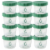 Sage Spoonfuls Reusable Plastic 4oz Baby Food Jars With Lids - 12-Pack Perspective: front