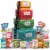 AWESOME GLUTEN FREE GIFT BASKETS FOR MEN. WOMEN | FOOD GIFTS FOR ALL OCCASIONS 30 COUNT Perspective: front