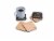 Summit One Cork Coasters (Set of 6) - Bar Accessories for Home Bar Set Perspective: front