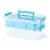 Bins  Things Blue 2 Trays Stackable Storage Container & Organizers Perspective: front