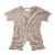 Neutral Knit Romper Perspective: front