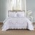 Marcielo 3-Piece 100% Cotton Geometric Oversized Bedspread Set Lightweight Quilt Set Queen Perspective: front