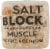 Pacha Soap Co. Muscle Salt Block Perspective: front