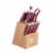Ergo Chef Crimson 15 Piece Knife Block Set Perspective: front