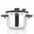 Zavor EZLock Stainless Steel 6 Quart Pressure Cooker for Stove Top - Dual Pressure Level Perspective: front