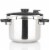 Zavor EZLock Stainless Steel 8 Quart Pressure Cooker for Stove Top - Dual Pressure Level Perspective: front