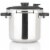 Zavor EZLock Stainless Steel 10 Quart Pressure Cooker - Canning Ready w/ Dual Pressure Level Perspective: front