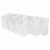 Occasionall Designer Large White Paper Gift Wrap Bags With Handles Solid Colors 12Pcs 10x5x13 Perspective: front