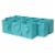 Occasionall Turquoise Designer Paper Gift Wrap Bags with Handles Solid Colors 12Pk 4x2.75x4.5 Perspective: front