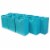 Occasionall Large Turquoise Paper Gift Wrap Bags With Handles Solid Colors Gift 12 Pk 10x5x13 Perspective: front