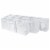 Occasionall Designer Extra Small White Paper Gift Wrap Bags Solid Colors Bulk 12Pk 4x2.75x4.5 Perspective: front