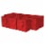 Occasionall Designer Solid Red Colors Paper Gift Wrap Bags Handles Party 12 Pack – 4x2.75x4.5 Perspective: front