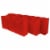 Occasionall Designer Red Paper Gift Wrap Bags with Handles Solid Colors Bulk 12 Pcs 10x5x13x5 Perspective: front