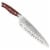 Ergo Chef CRIMSON 8"Chef knife - Red G10 Handle Perspective: front