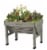 VegTrug Small Raised Bed Planter - Gray Wash FSC 100% Perspective: front