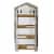 VT Nursery - 4 Tier Wooden Greenhouse FSC 100% Natural (with PE cover) Perspective: front
