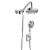 PULSE ShowerSpas Oasis Chrome Shower System Perspective: front