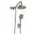 PULSE ShowerSpas Oasis Brushed Nickel Shower System Perspective: front