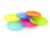 Colorful Plastic Reusable 10 inch Plates, 6 Pack Perspective: front