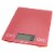 Escali Atri Glass Red Digital Scale Perspective: front