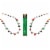 Magic Seasons Holiday Mini Bulbs Flashing Necklace Perspective: front