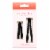 No-Slip Frenchies Black Velvet Hairpins - 20 Pins Perspective: front