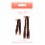 No-Slip Frenchies Brown Velvet Hairpins  - 20 Pins Perspective: front