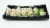 Yummi Sushi California Roll with Real Snow Crab Perspective: front