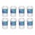 GE MWF 8PK Refrigerator Water Filter Compatible by BlueFall Perspective: front