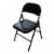 Plastic Development Group Commercial Party Heavy Duty Steel Folding Chair, Black Perspective: front