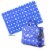 ChangePal Portable Diaper Changing Bag (Dark Blue Polka) | Wipes Pouch version Perspective: front