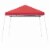 Z-Shade 10 x 10 Foot Push Button Lock Angled Leg Instant Shade Canopy Tent, Red Perspective: front