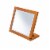 ORE International 8  Wood Adjustable Make-Up Mirror in Brown And Walnut Perspective: front
