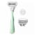Flamingo Mint & Gold Razor Kit Perspective: front