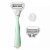 Flamingo Mint & Gold Razor Kit Perspective: front