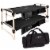 Disc-O-Bed XLarge Cam-O-Bunk Benchable Double Cot with Storage Organizers, Black Perspective: front