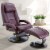 Relax-R BRAMPTON052009 Brampton Recliner & Ottoman, Merlot Burgundy Perspective: front