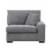 Sitswell Harmony Right Hand Facing Gray Chair Sectional Perspective: front